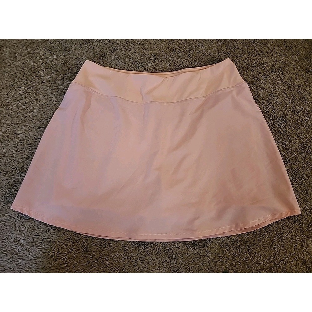 Crane Athletic Skort Skirt Performance Stretch, Pockets, Large, Peach
